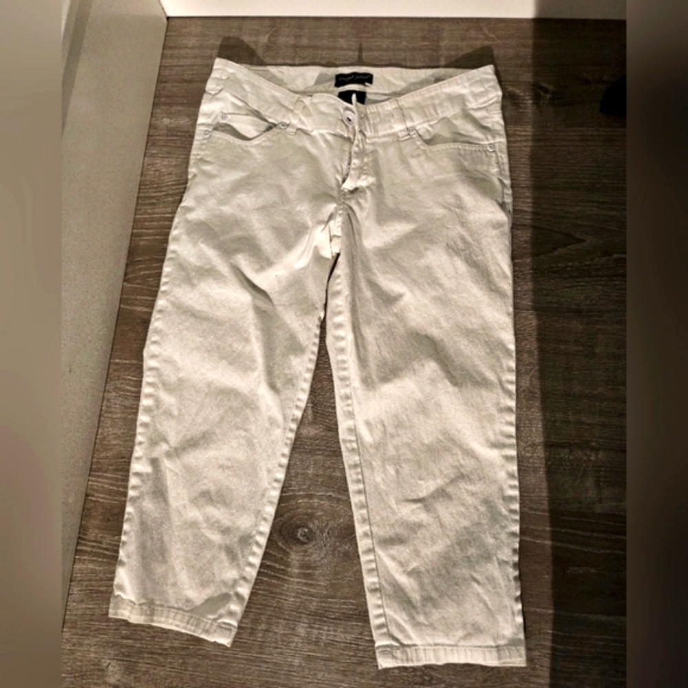 🍾Project Jeans cropped white sz3